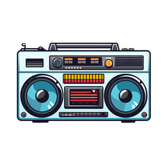 Boombox Flaticon 2D Logo | No Background