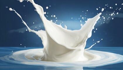 Obraz na płótnie Canvas Milk splash realistic texture. natural dairy products, splashed yogurt or cream. background