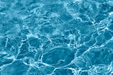 Detail of rippled water surface in a fountain