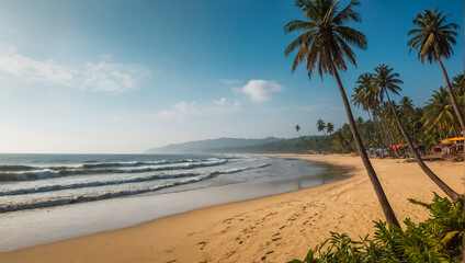 magnificent beach in Goa India vacation
