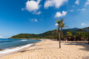 Scenic Coastal Beach Scene of a Private Destination on Haiti's Northern Coast