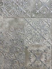 Textured plaster for the wall, different colors, relief, background. Ceramic tiles