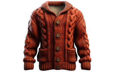 Chunky Knit Cardigans with No Background