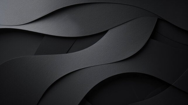 Black paper shapes and shadows with paper background