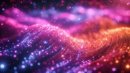 Obraz premium High-Speed Light Network, generative ai