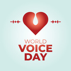 vector graphic of World Voice Day ideal for World Voice Day celebration.