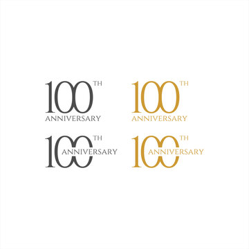 100th logo design, 100th anniversary logo design, vector, symbol, icon