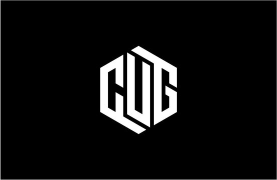 CUG creative letter logo design vector icon illustration