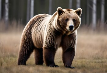 Fototapeta premium brown bear in the forest
