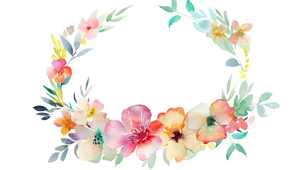 Floral Watercolor Wreaths for Special Occasions