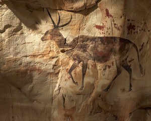 Explore the mystery of ancient Arabic cave paintings through a hyper-realistic lens