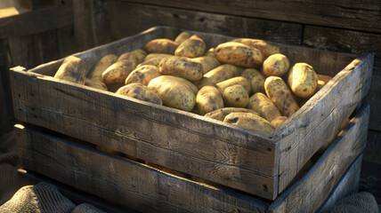 Golden Harvest: Wholesome Potato Bounty