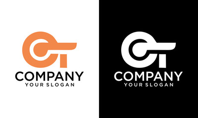 Geometric Initial Letter TE or ET Logo. Usable for Business and Branding Company Logos. Flat Vector Logo Design Template Element.