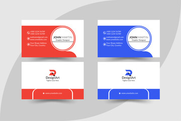 Business card Design, Layout Design, Vector Template Design