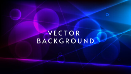 Vector illustration. Dark background with gradient lines. Design for background, wallpaper, banner.