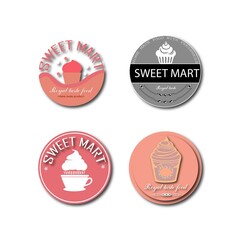 logo, set of labels for restaurant, sweet shop logo