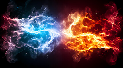 Fototapeta premium Smoke and particles texture background wallpaper