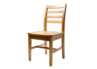 Wooden chair. isolated on transparent background.