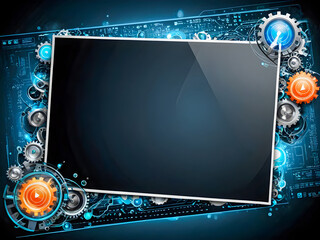 Abstract technology background with copy space.