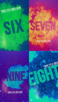 Ink Countdown Intro Vertical Stories Opener for Social Media