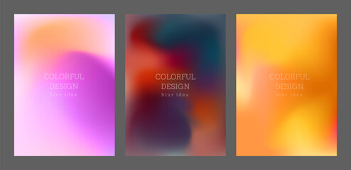 Colorful blurred background. The color gradient of the cover, book, magazine catalog. A template for a banner, poster and brochure. An abstract version of modern design.