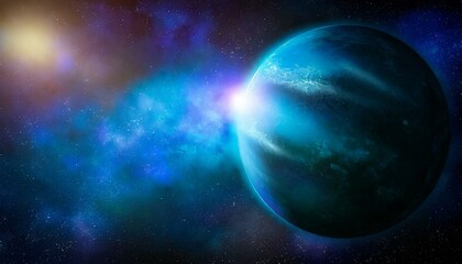 Naklejka premium planet in space