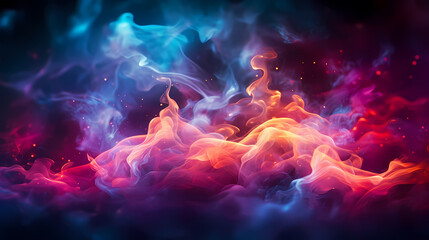 Fototapeta premium Colorful abstract smoke background