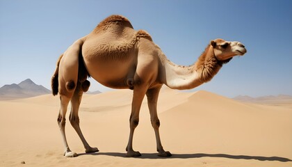 A Camels Hump Serving As A Reservoir Of Fat - obrazy, fototapety, plakaty