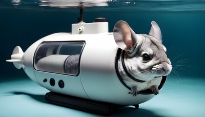 A Chinchilla In A Tiny Submarine