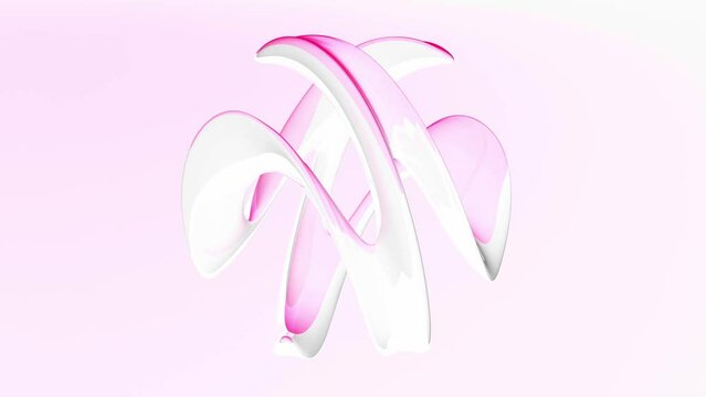 moderne elegante vision&auml;re Designform mit &auml;sthetischer Balance, visuelle Innovation, neuartige Methoden, Hintergrund, Geometrie, Wirbel, Kurven, pink, rosa