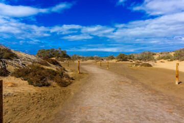 Maspalomas Dunes on Gran Canary Island Spain