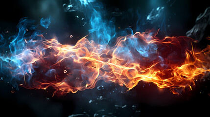 Colorful abstract smoke background