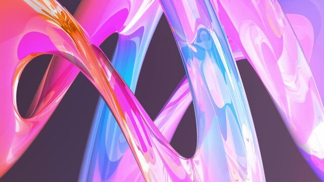 moderne elegante pink violett abstrakte gl&auml;serne Figur - visuelle Dynamik, Design, Hintergrund, Geometrie, kreativ, Hintergrund, Abstraktion, organisch, Kunst