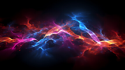 Fototapeta premium Colorful bokeh and smoke background