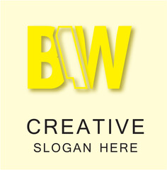 BAW 3 Letter Logo Creative