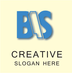 BAS 3 Letter Logo Creative