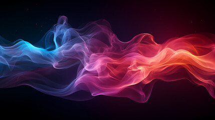 Obraz premium Colorful bokeh and smoke background
