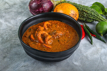 Indian cuisine - Masala with calamari