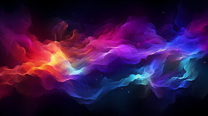 Obraz premium Colorful bokeh and smoke background