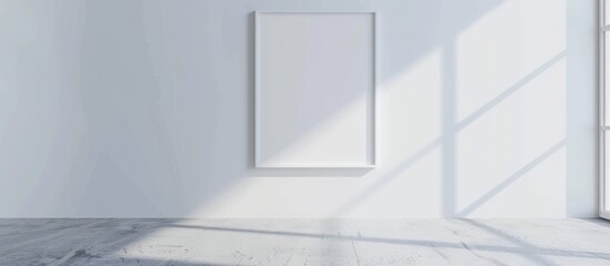 Empty Frame Mockup in White Room