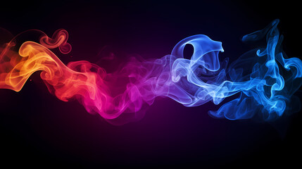 Obraz premium Colorful bokeh and smoke background