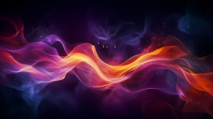Obraz premium Colorful bokeh and smoke background
