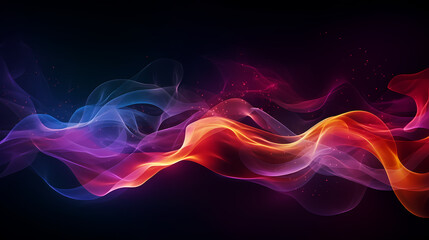 Obraz premium Colorful bokeh and smoke background