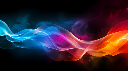 Obraz premium Colored smoky light