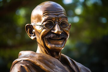 a statue of a man with glasses