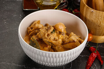 Thai Tom yum soup with chicken
