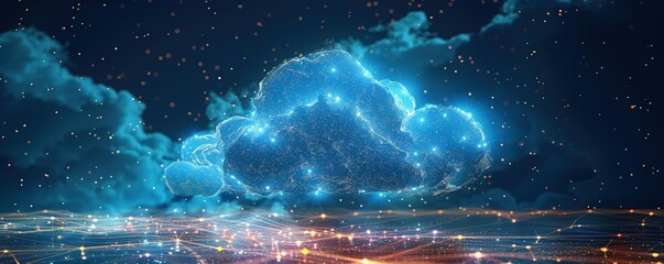 global cloud networking - obrazy, fototapety, plakaty