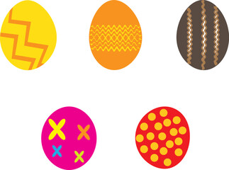 Easter eggs icon isolated on white vector illustration.