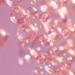 Pastel pink bubble background 005