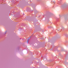 Pastel pink bubble background 006